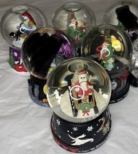 $40 EACH Disney Nightmare Before Christmas Jack Skellington Musical Snow Globe picture