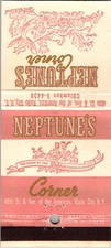 Neptune's Corner Dolphin Lounge Radio City NY Vintage Matchbook Cover 5MM28-8 picture