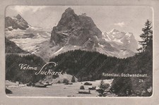 SWISS 1923 Rosenlaui Glacier Velma Suchard Chocolat advertising Postcard picture