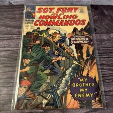 Sgt Fury and His Howling Commandos 36 Marvel 1966 Silver Age Train Cover Comic picture