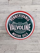 Vintage Pennsylvania Valvoline Motor Oils Metal Tin Sign 12