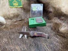 Puma Vintage 730 Lockback Knife Stainless Handles Mint In Puma Clear Top Box picture