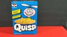 Quaker's Quisp Full Cereal Box with Space Trivia On Box-1994 picture