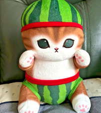 Mofusand Fruit Nyan Watermelon BIG Plush Doll Stuffed Toy 32cm Prize New Japan picture