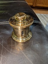 El Casco 23K Gold-Plated Solid Brass Inkwell Desk Ink Pot Luxury Writing Set picture