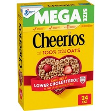 Cheerios Heart Healthy Gluten Free breakfast cereal Mega Size 24 oz.... picture