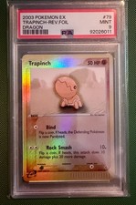 Pokemon PSA 9 MINT Trapinch 79/97 Dragon Reverse Holo 2003 E-Reader picture