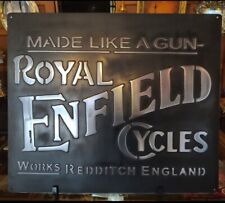 vintage Royal Enfield Sign picture