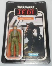 RECARDED 1983 Rebel Commando Star Wars ROTJ 100% Complete Vintage 3.75 Figure picture