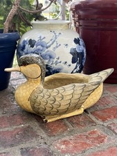 VTG SERGIO BUSTAMANTE PAPER MACHE LARGE DUCK 19” LIMITED ED 27/100 MXN FOLK ART picture