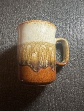 1970 Dunoon Ceramic Coffee Mug Tri Color Glaze Vintage picture