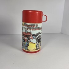Vintage 1984 Transformers G1 Thermos For Lunchbox Hasbro Aladdin  picture