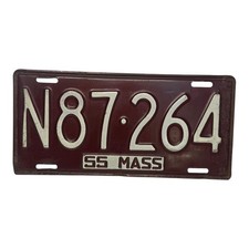 1955 Massachusetts License Plate FREE  SHIP Vintage Antique N87-264 STRAIGHT  os picture
