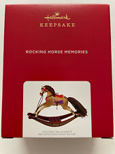 Hallmark Keepsake 2021 ROCKING HORSE MEMORIES Christmas Ornament - NIB picture