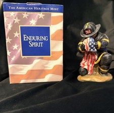 The American Heritage Mint 911 Enduring Spirit Fire Fighter Statue Multi-Color picture