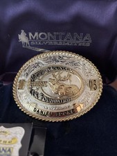 Rocky Mountain Elk Foundation 2005 Montana Silver Belt Buckle SD Western picture