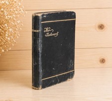Antique 1893-1900 Miniature New Testament Gilt Edge Pocket Holy Bible picture