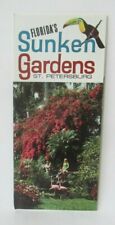 Vintage Sunken Gardens St. Petersburg Florida Travel Brochure Pamphlet MX12 picture