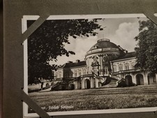 Antique German post card album with 80 cards landscapes buildings posted  stamps picture