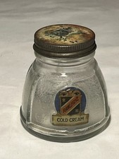 c1930s Rawleigh's Cold Cream Freeport Illinois clear Glass Cosmetic Jar picture