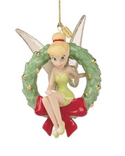 LENOX 2026 TINKER BELL ON WREATH ORNAMENT/ PORCELAIN /NEW IN BOX / picture