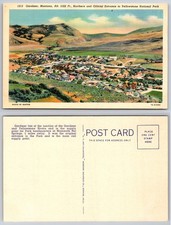 Gardiner Montana Yellowstone National Park Entrance Postcard picture