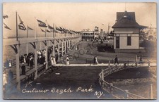K32/ Rochester New York RPPC Postcard c1910 Ontario Beach Park Boardwalk 654 picture