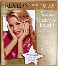 Revlon 1996 Print Advertisement - Holiday Delights Claudia Schiffer picture