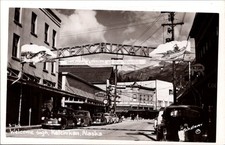 Ketchikan Alaska Welcome Sign Salmon Capital of the World RPPC Real Photo picture