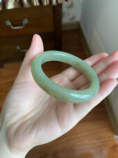 Inner Diameter 56.2mm Natural Nephrite Green Jadeite Jade Gemstone Bangle AAA picture