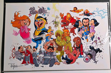 Ryan Ottley Invincible Invci-babies Early Original Art Print 2010's picture