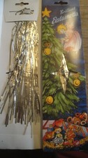 ONE Christmas Tree Tinsel Icicles Silver Foil Eislametta Aluminum Lametta Metal picture