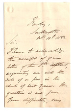Charles Sumner Signed Letter 1853 / Autograph Archbishop Canterbury picture
