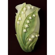 Ibis and Orchid Design Lily of the Valley Bonded Marble Wall Vase picture