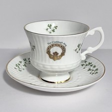 ROYAL TARA Irish Bone China CLADDAGH RING Cup & Saucer / DISCONTINUED, Very Rare picture
