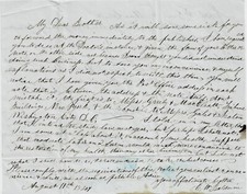 1847 Letter from E. W. Baldwin to his brother, W. G. Baldwin picture