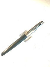 Rare 1956 Grey Parker 41 Fountain pen FINE nib Squeeze filler.  NICE  Working picture