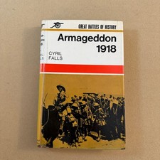 Armageddon 1918 Cyril Falls 1964 Great Battles of History WWI Hardcover picture