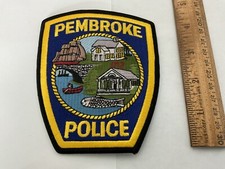 Pembroke Police Massachusetts collectable patch new full size picture