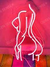 Girl Sexy Back Butt Pink Acrylic 14