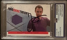 JIM PARSONS SIGNED AUTOGRAPH 2012 CRYPTOZOIC BIG BANG THEORY CARD RELIC WARDROBE picture
