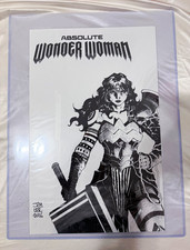 Jim Lee Absolute Wonder Woman Original Cover Drawing Hard Signed 2026 DC picture