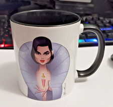 Glen Hanson Cartoonish Dominique Deveraux (Dynasty) Ceramic Mug/Cup Rare picture