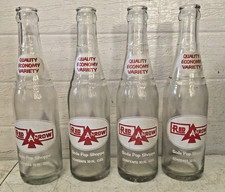 Vintage 1960's,70's Detroit Mi Red Arrow soda pop bottles 10 oz. ,lot of 4 picture