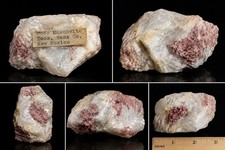 Vintage Rose Muscovite Mica Specimen Taos County New Mexico Mineral Rare picture