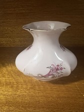 Vintage Royal Dux Bohemia Hand Painted Porcelain Vase Czechoslovakia Pink Gold picture