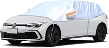 Waterproof Dustproof Snowproof Half Car Cover for Sedan Hatchback All Weather picture