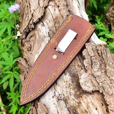 Outdoor-Ready Leather Knife Cover - Ideal for Camping and Hunting back clip x344 picture
