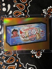 TOPPS WACKY PACKAGES 2024 HALLOWEEN #12  FINAL BIRTHDAY CAKE ORANGE 8/50 FREDDY picture