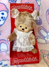 Sekiguchi Monchhichi~ Beige Girl w/ White Lace Dress 8
